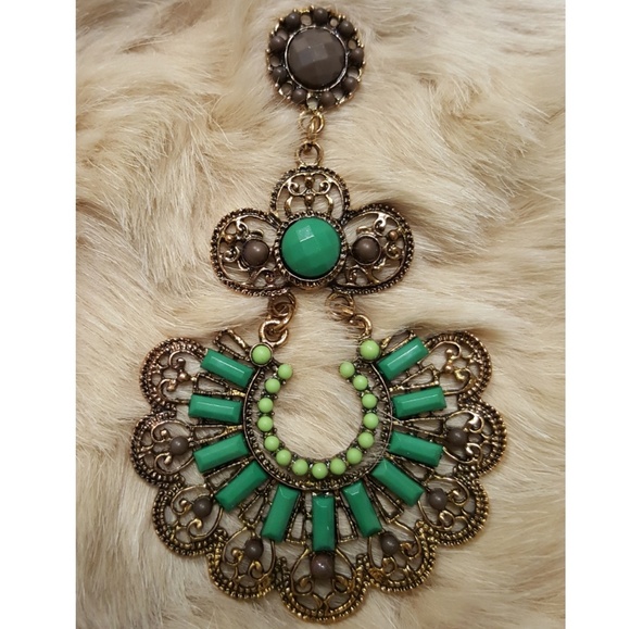 3 for $15 Boho Chandelier Earrings - Picture 2 of 2